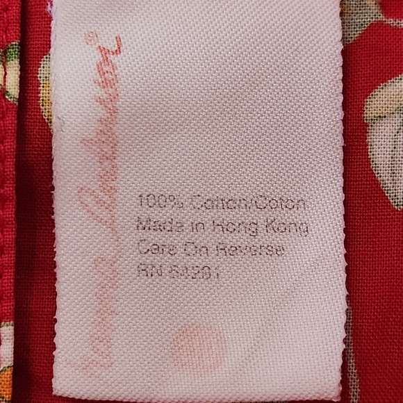 Vtg Hanna Andersson Floral Cotton Dress. Size 5 Colors Red Orange Yellow Green - Picture 2 of 4